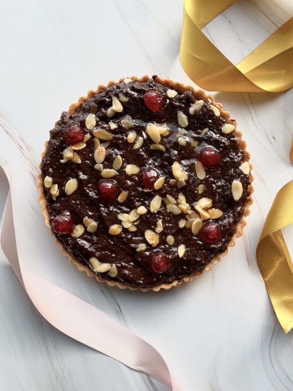 Chocolate & Cherry Frangipane Tart